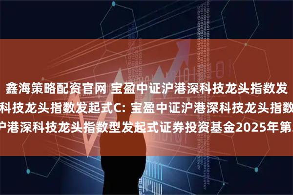 鑫海策略配资官网 宝盈中证沪港深科技龙头指数发起式A,宝盈中证沪港深科技龙头指数发起式C: 宝盈中证沪港深科技龙头指数型发起式证券投资基金2025年第2季度报告